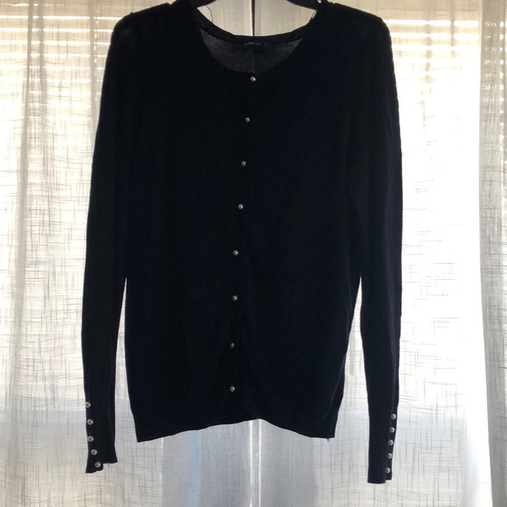 Navy Blue Zara Knit Sweater